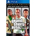 Grand Theft Auto V GTA 5: Premium Edition &amp; Great White Shark Card Bundle PS4
